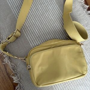 Small crossbody yellow purse